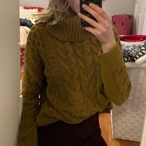 Olive Turtleneck